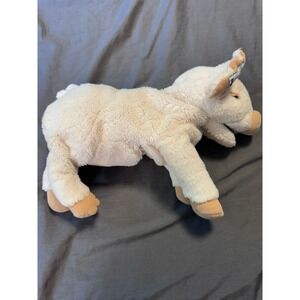 Minnesota Children's Museum Traveling Exhibit Pig Plush Soft Toy Cream Tan 15"